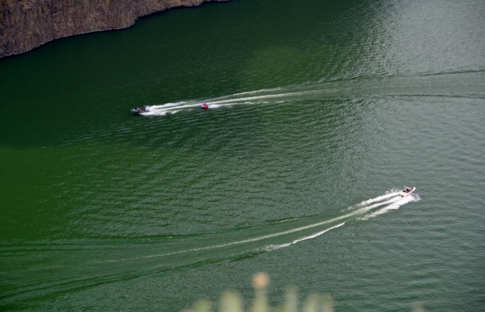 boating on the lake
